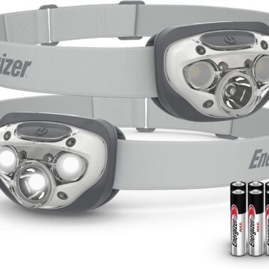 Energizer LED Headlamp PRO (2-Pack), IPX4 Water Resistant Headlamp, High-Performance Head Light for Camping, Running, Storm, Survival LED Light for Emergencies and First Aid Kit (Batteries Included)